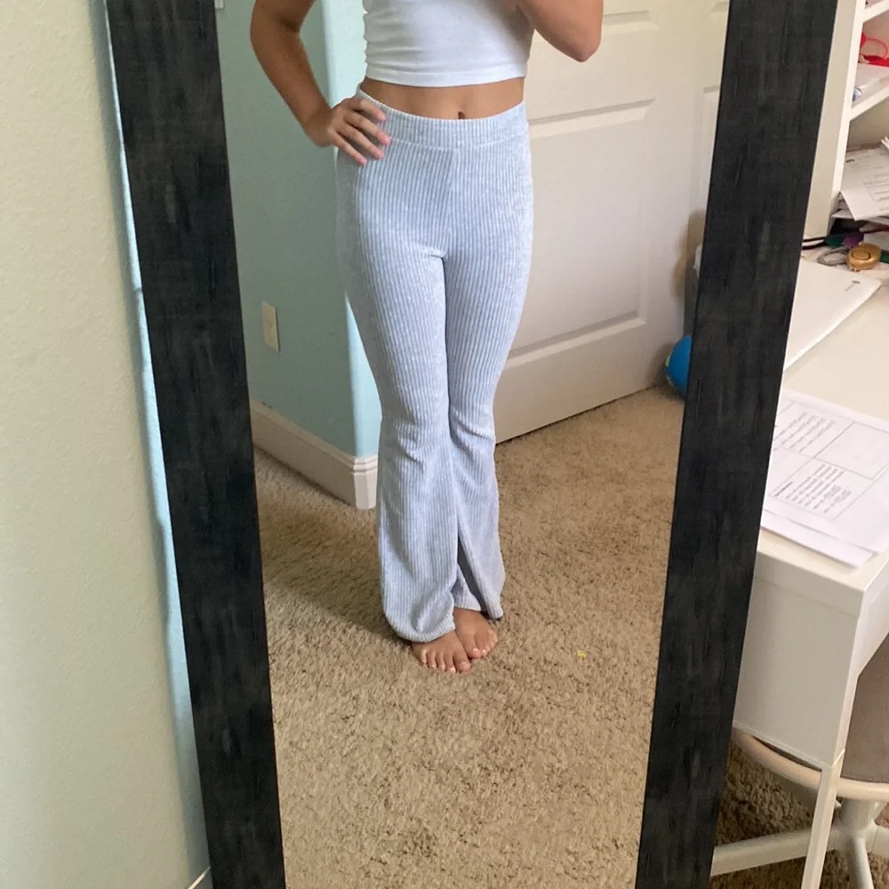 Grey flare leggings - Picture 4 of 5